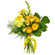 Желтый букет из роз и хризантем. Гондурас